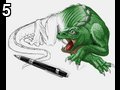 Pencil dragon by Cobra , 18.941 bytes , 352x290